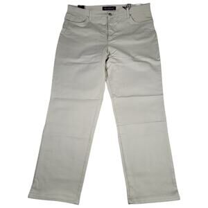 Gloria Vanderbilt Amanda Jeans Women's 18 Short Beige High Rise Straight Leg NWT